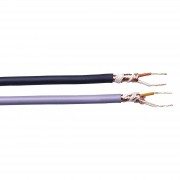 TASKER C114 Black - Bal. mic/audio cable, round: 2x0,25mm
